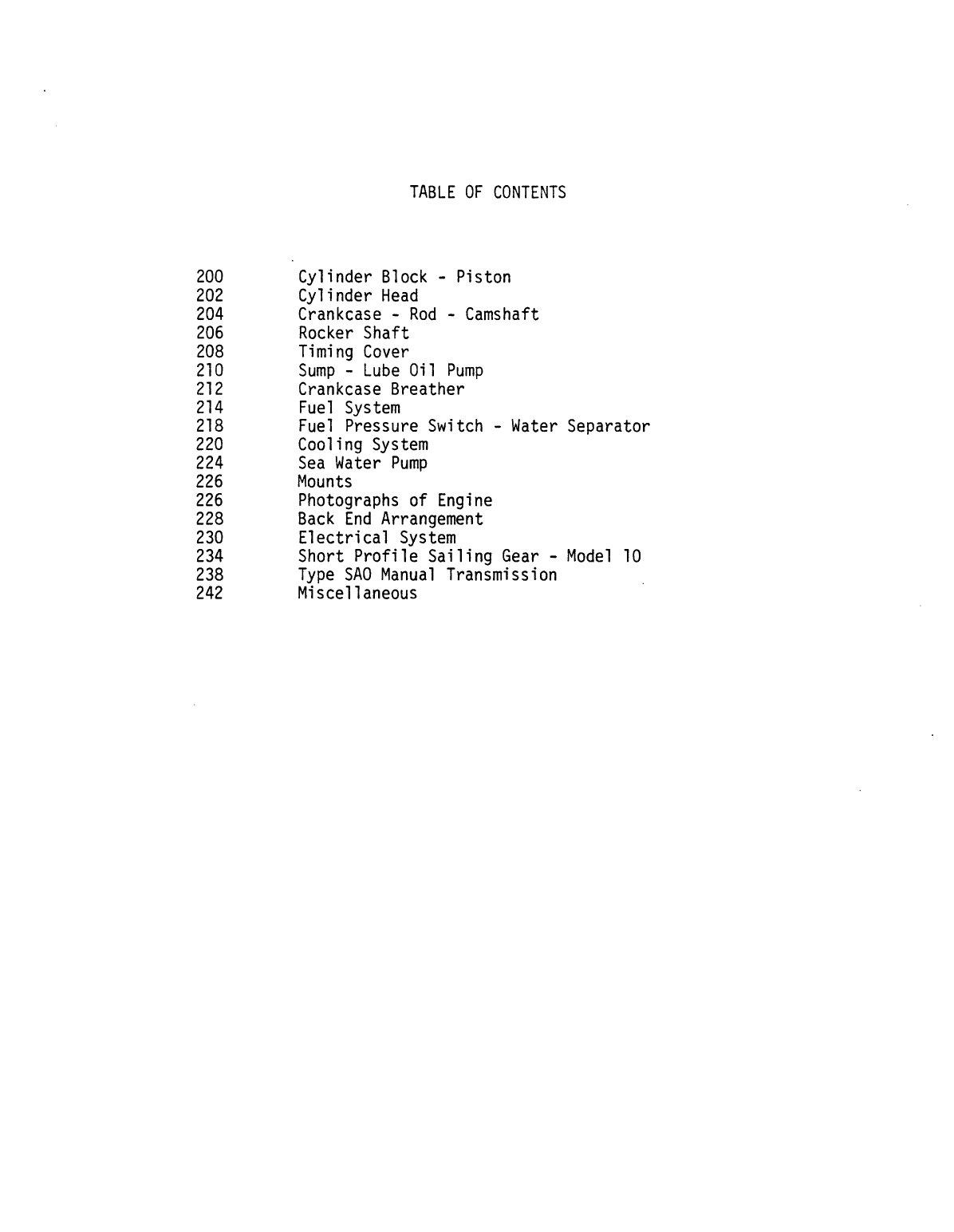 Westerbeke Diesel W 46 Technical Manual