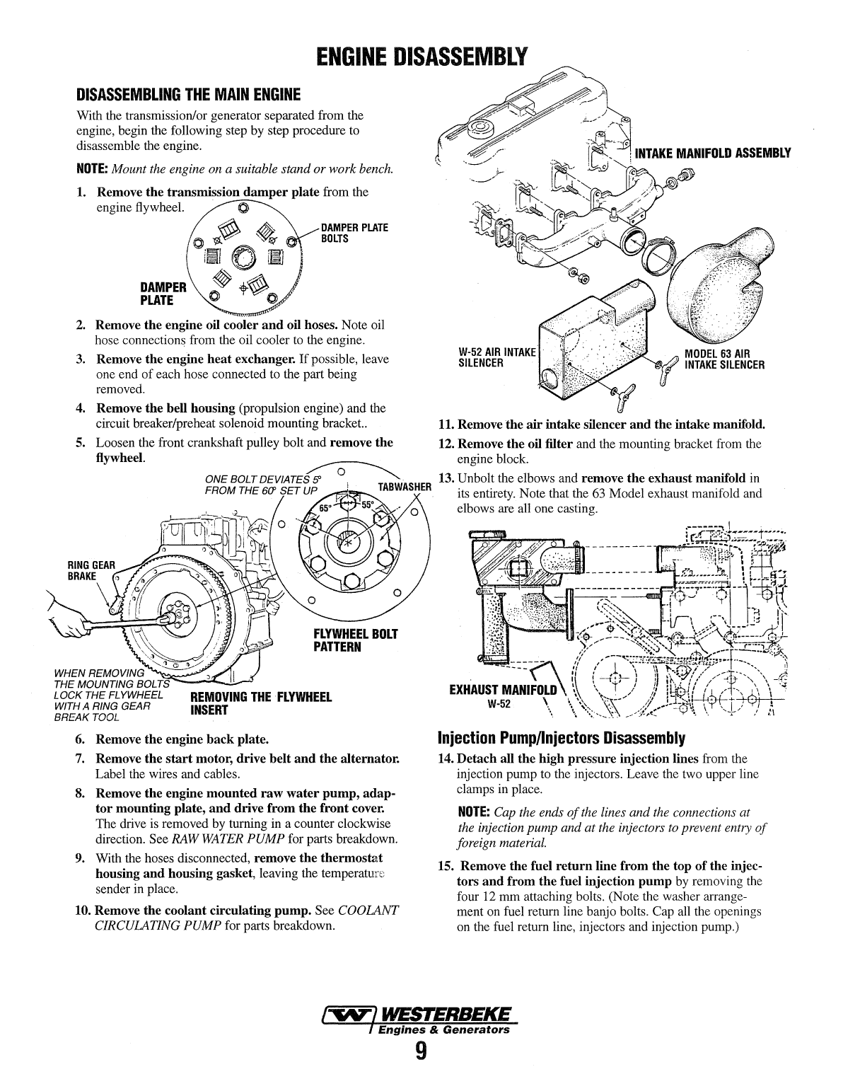 Westerbeke Diesel W 52 Parts Manual