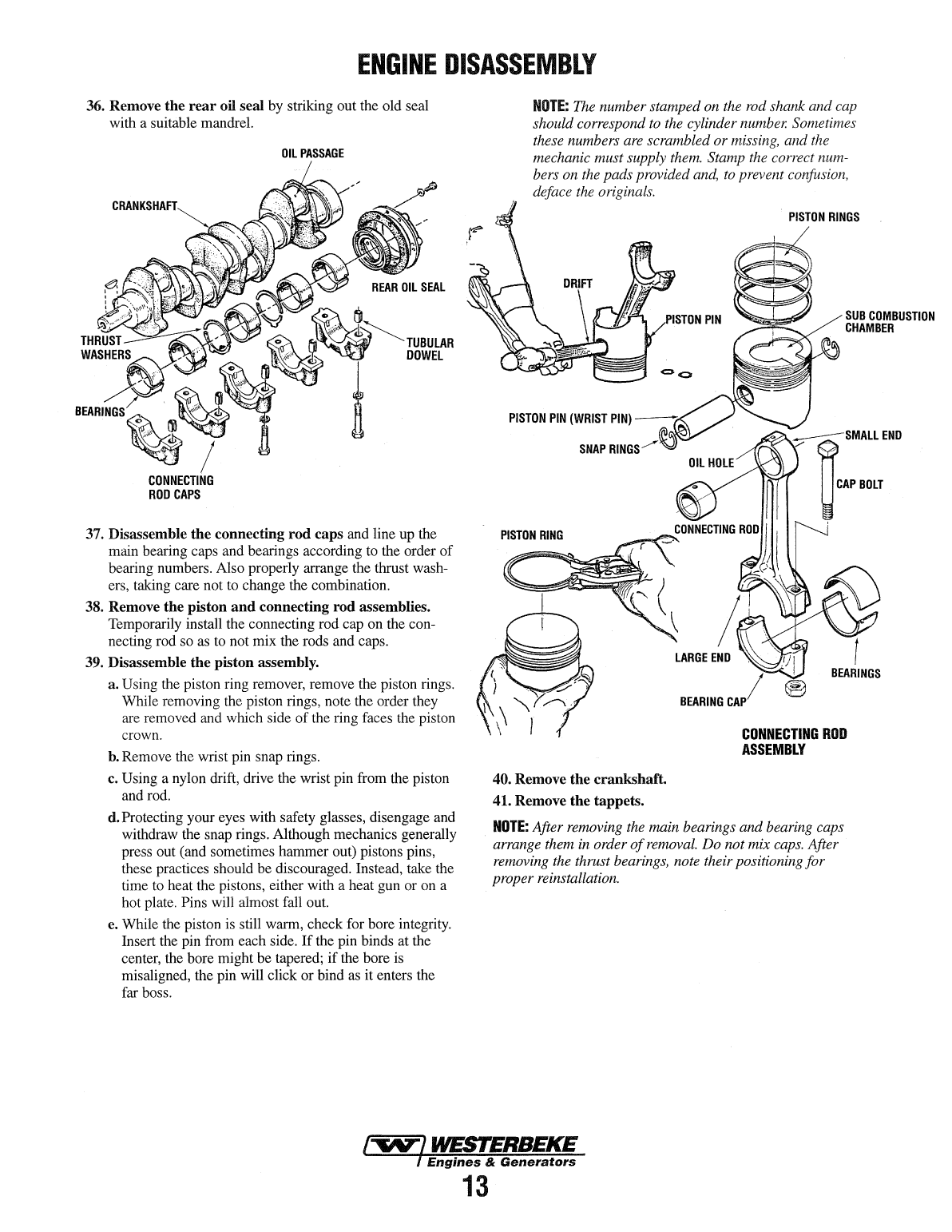 Westerbeke Diesel W 52 Parts Manual