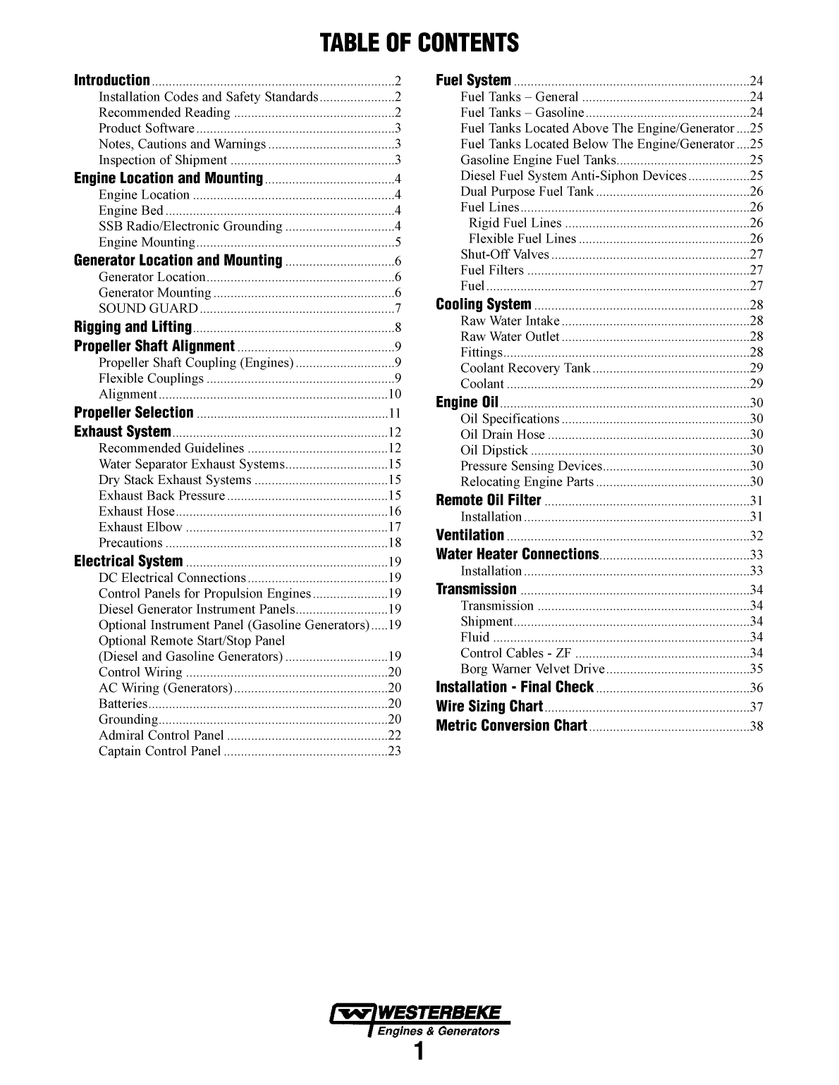 ' Westerbeke Marine Engine Installation Manual'