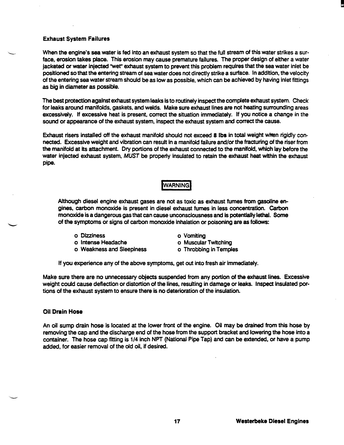 Westerbeke Model 40na Operators Manual