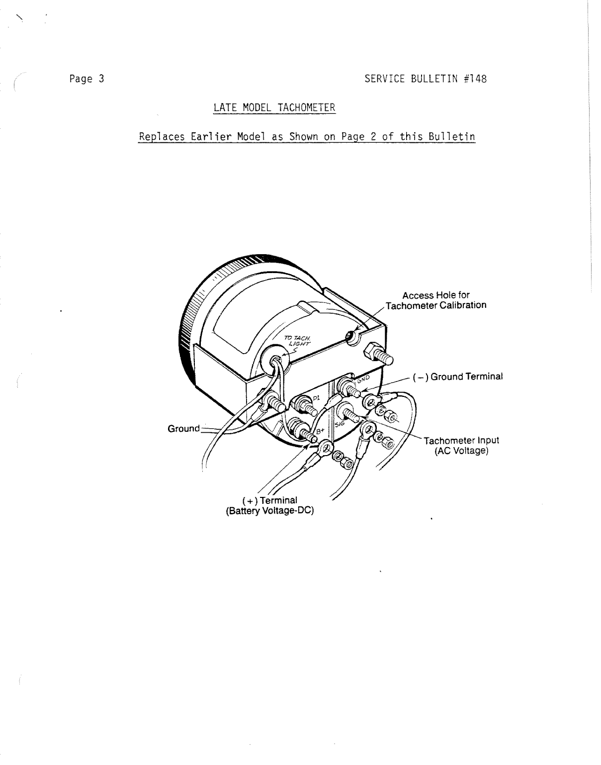 Westerbeke Tachometer Service