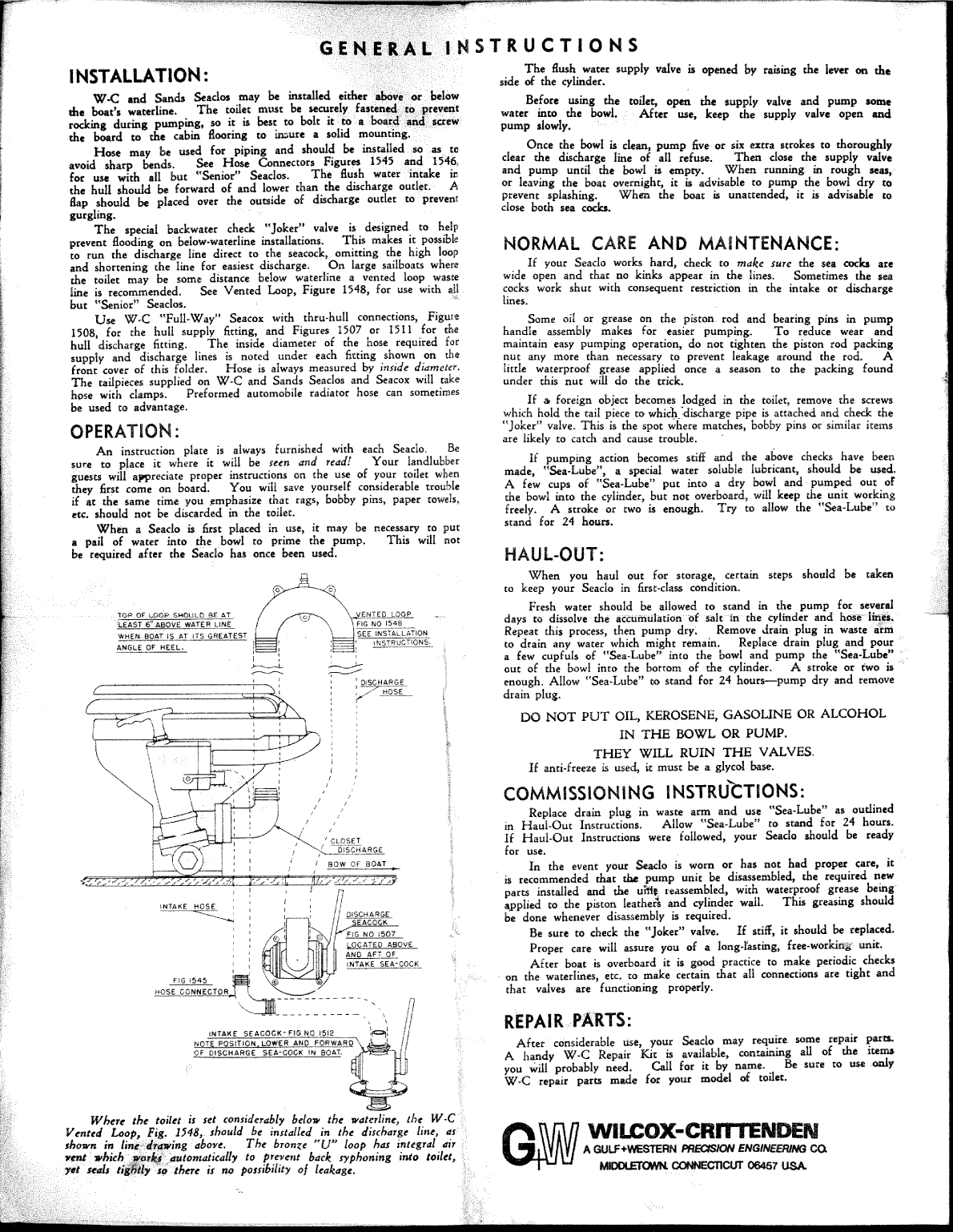 Wilcox Crittenden Head Mate Seaclos Fig 1460
