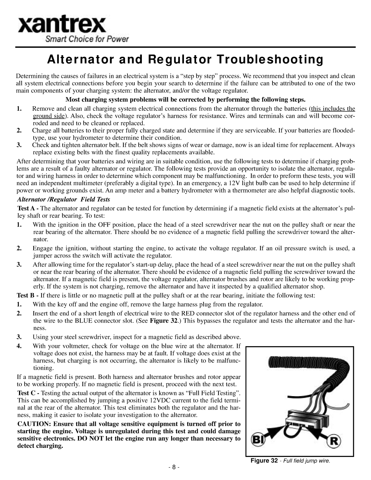 Xantrex Digital Alternator Regulator Xar Owner Manual(90 2006 00)