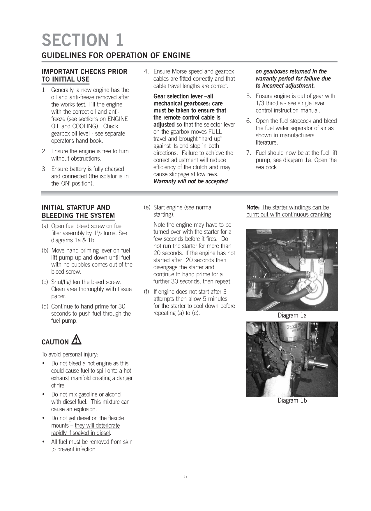Beta Marinebd1005, Bv1303, Bv1505 Operators Maintanance Manual