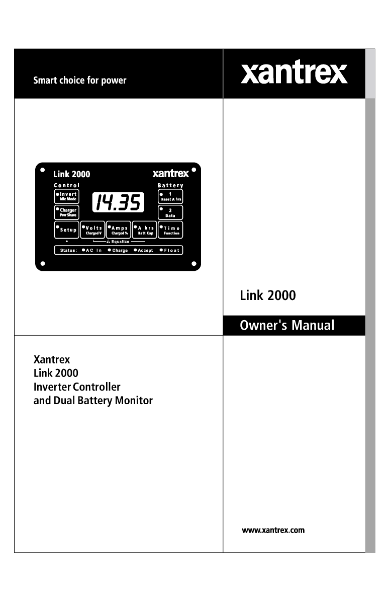 Xantrex Link 2000 User Guide