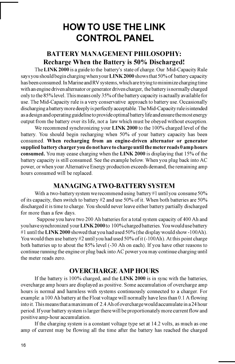 Xantrex Link 2000 User Guide