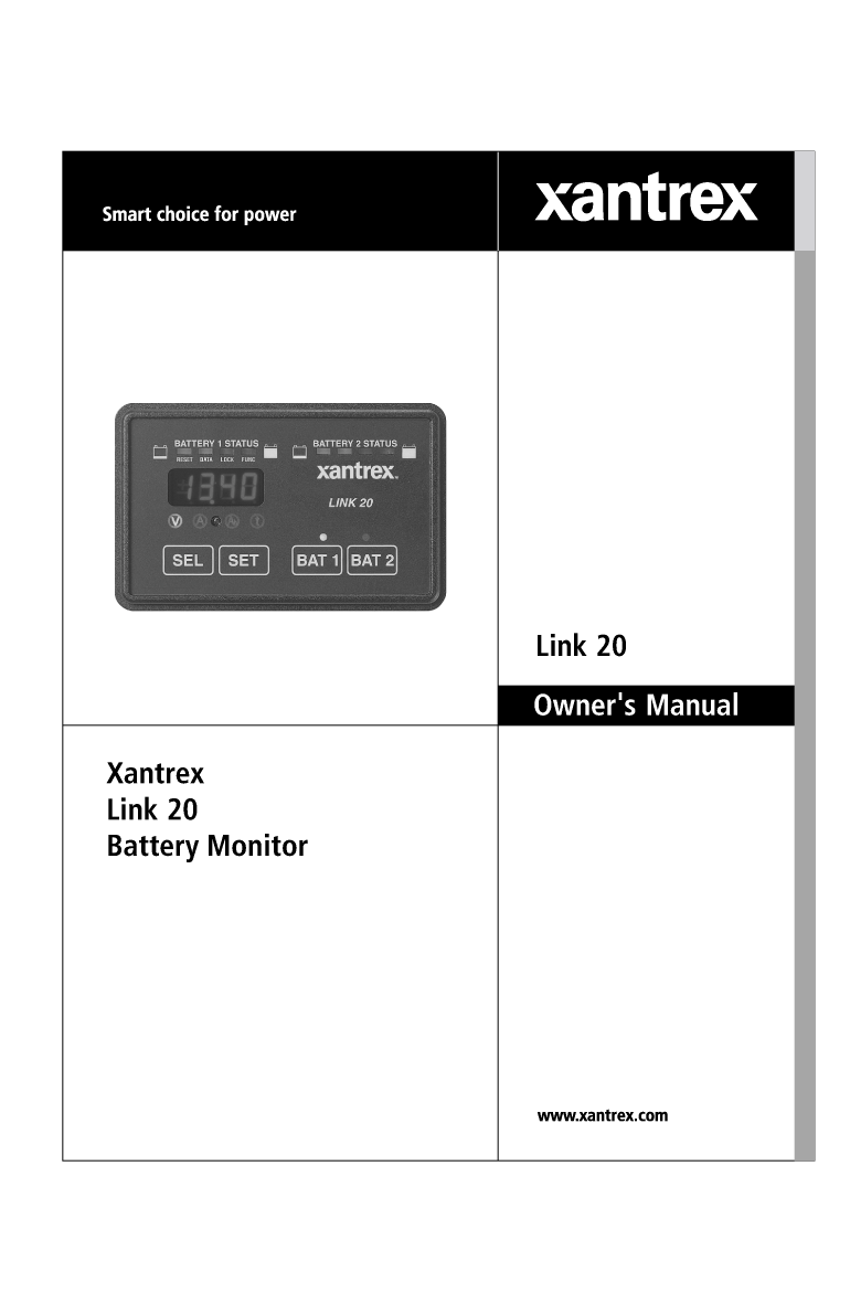 Xantrex Link20 Battery Monitor(445 0196 01 01)