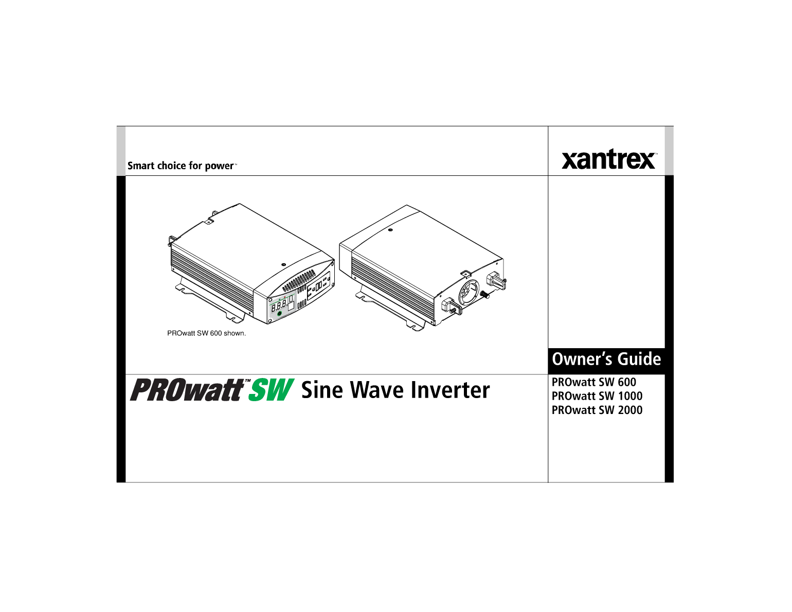 Xantrex Pro Wattsw 1000 Inverter