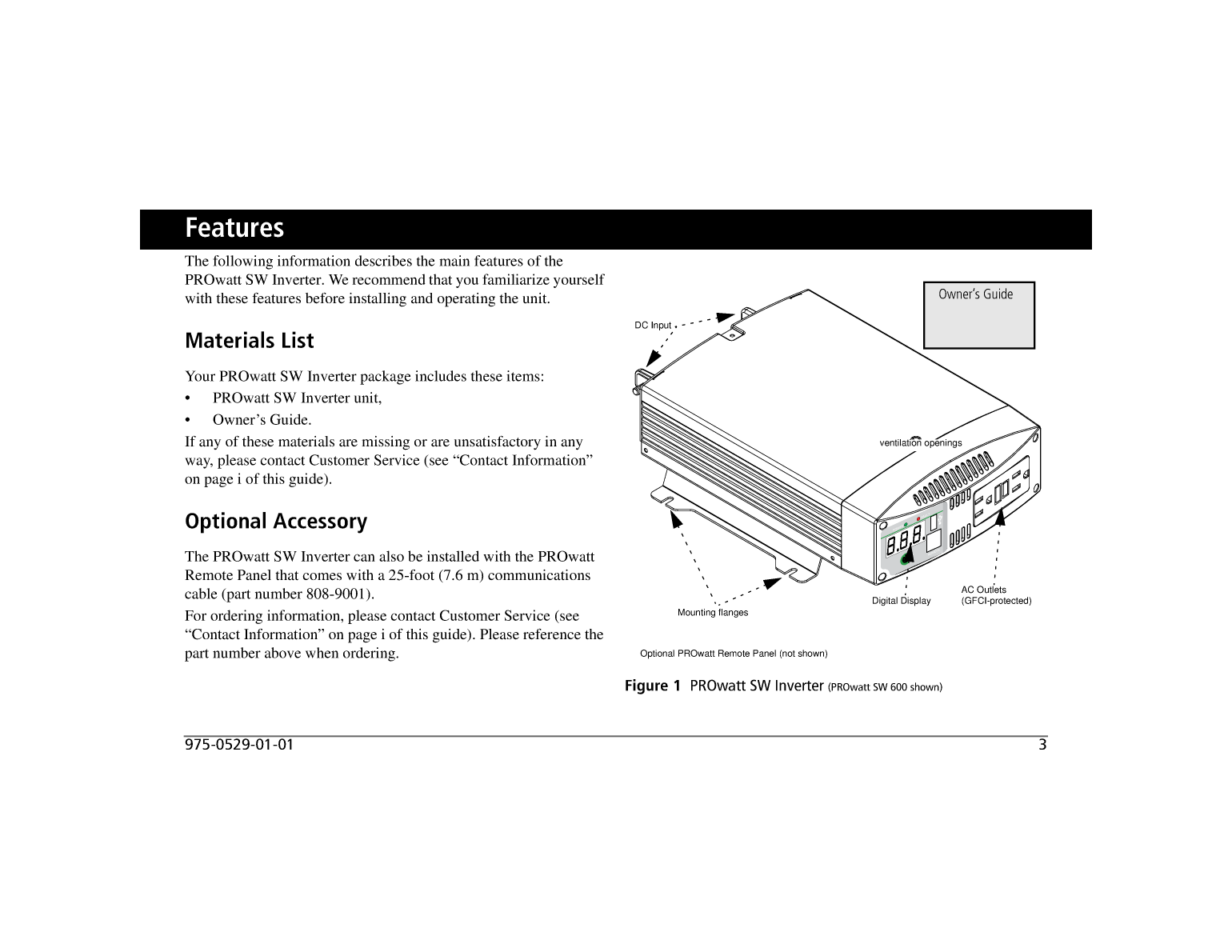Xantrex Pro Wattsw 1000 Inverter