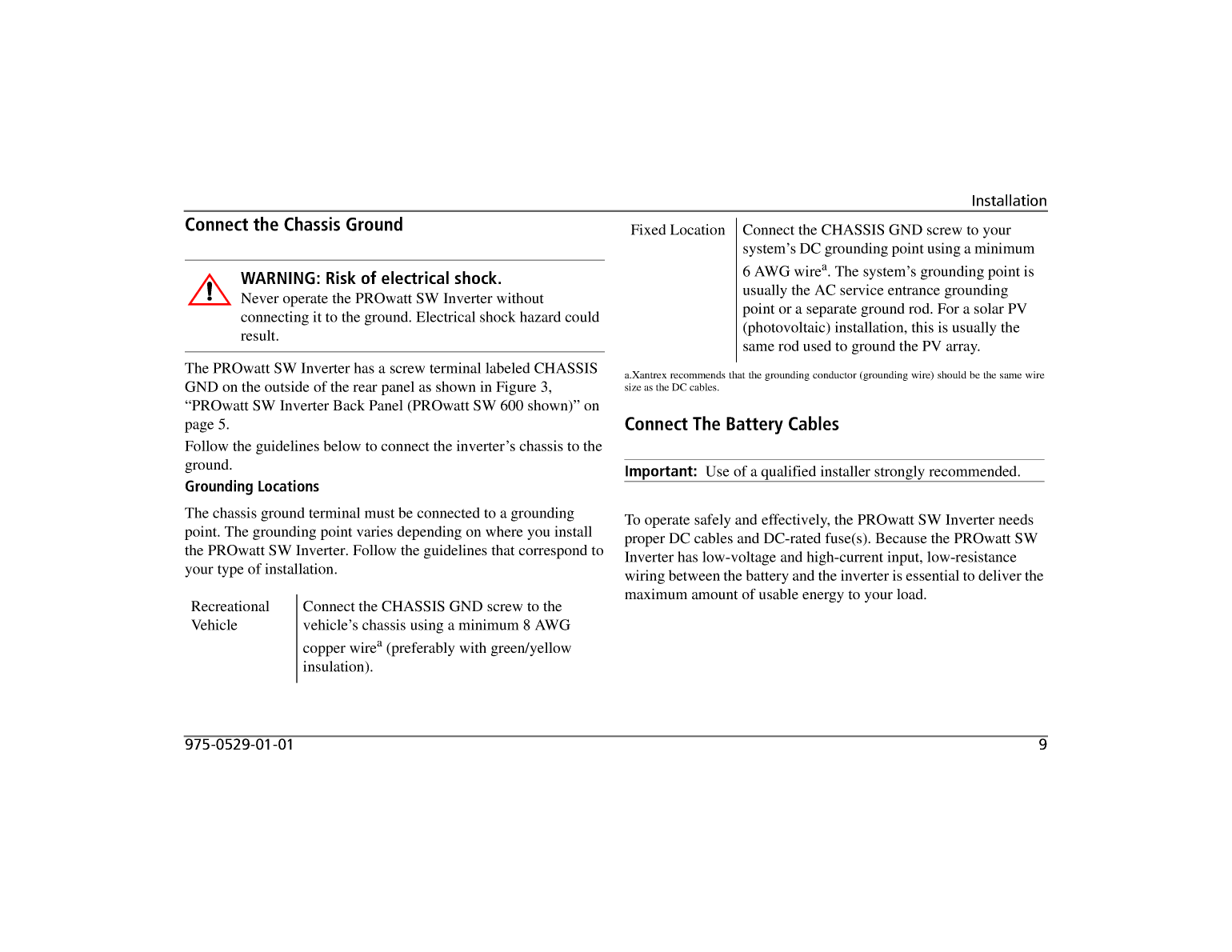 Xantrex Pro Wattsw 1000 Inverter