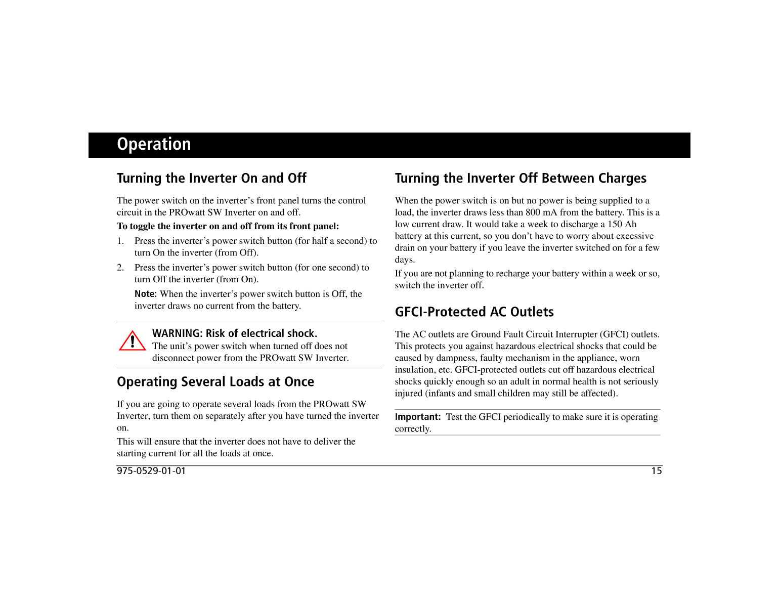 Xantrex Pro Wattsw 1000 Inverter