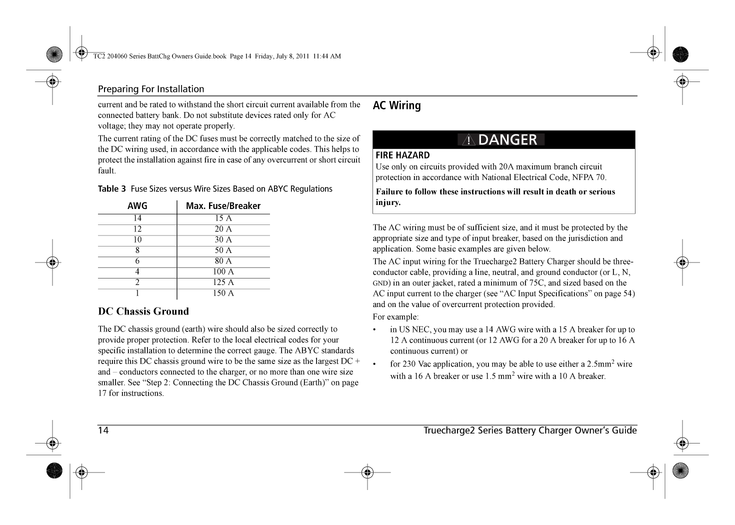 Xantrex True Charge2 20a Battery Charger Manual