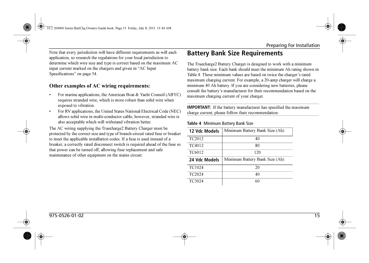 Xantrex True Charge2 20a Battery Charger Manual