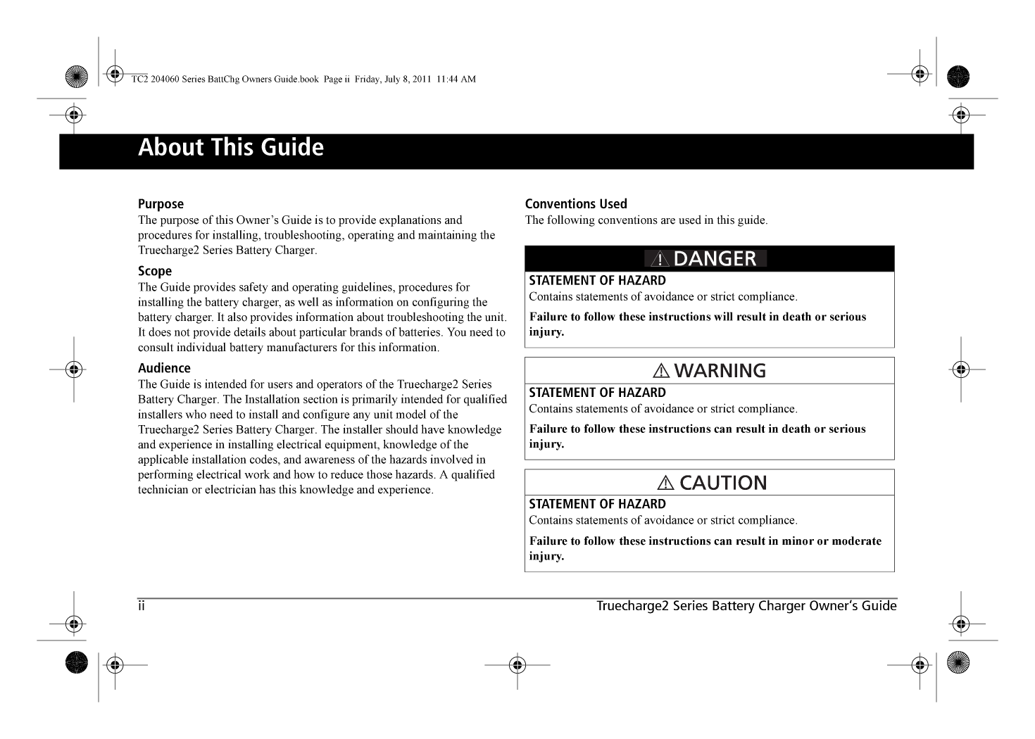 Xantrex True Charge2 20a Battery Charger Manual