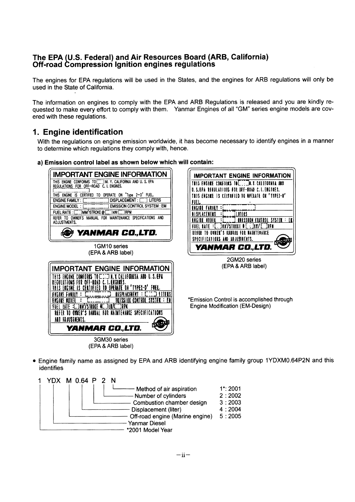 '1gm10: Yanmar Inboard Engine 9hp/6kw Service Manual'
