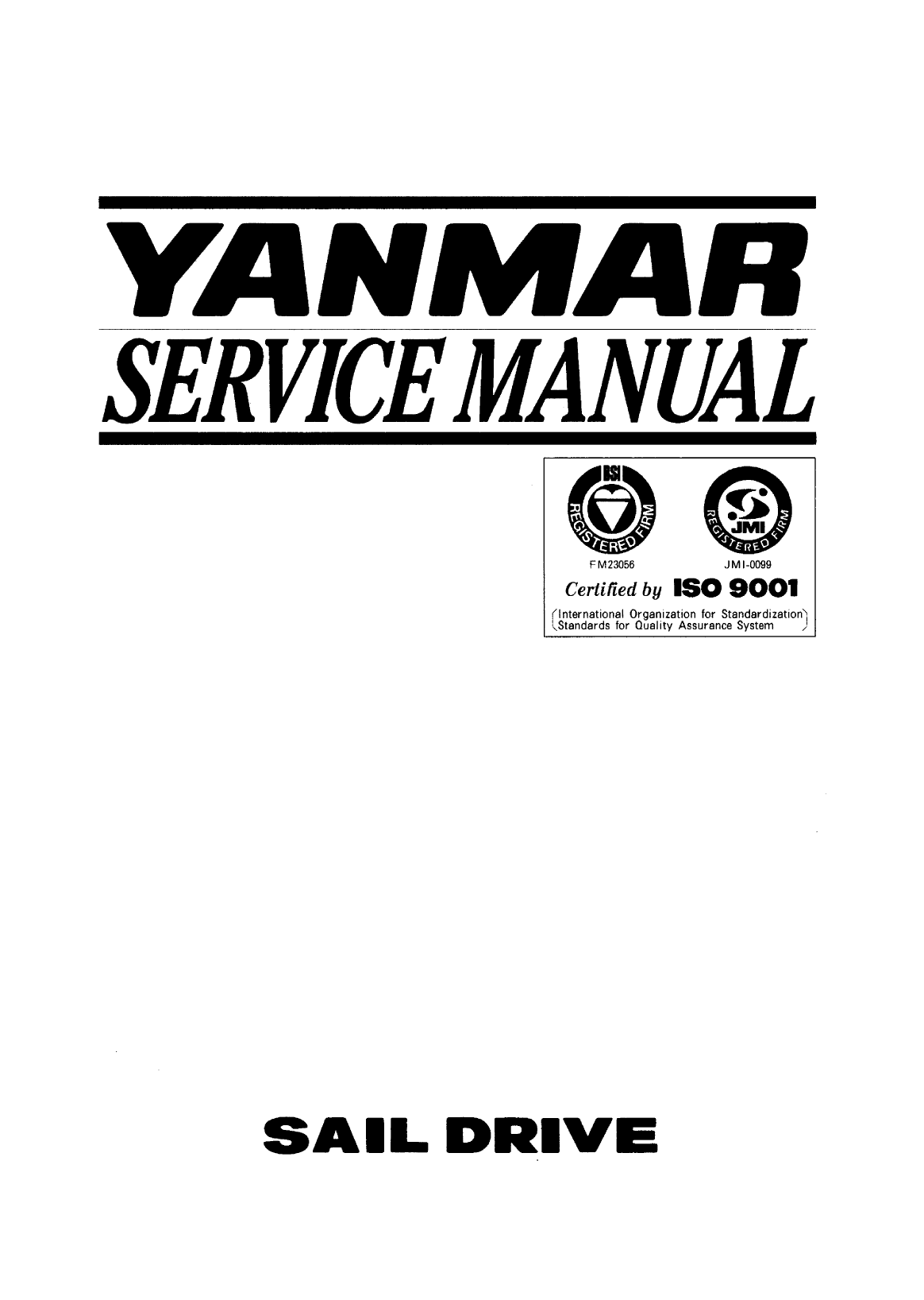 1gm10 sd: Yanmar Saildrive Engine 9hp/6.7kw Service Manual
