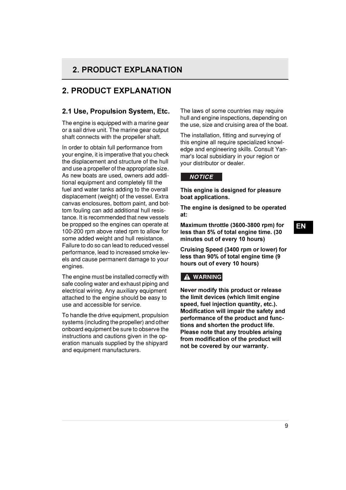'2ym15 : Yanmar Inboard Engine 14hp/10.3kw Owners Manual'
