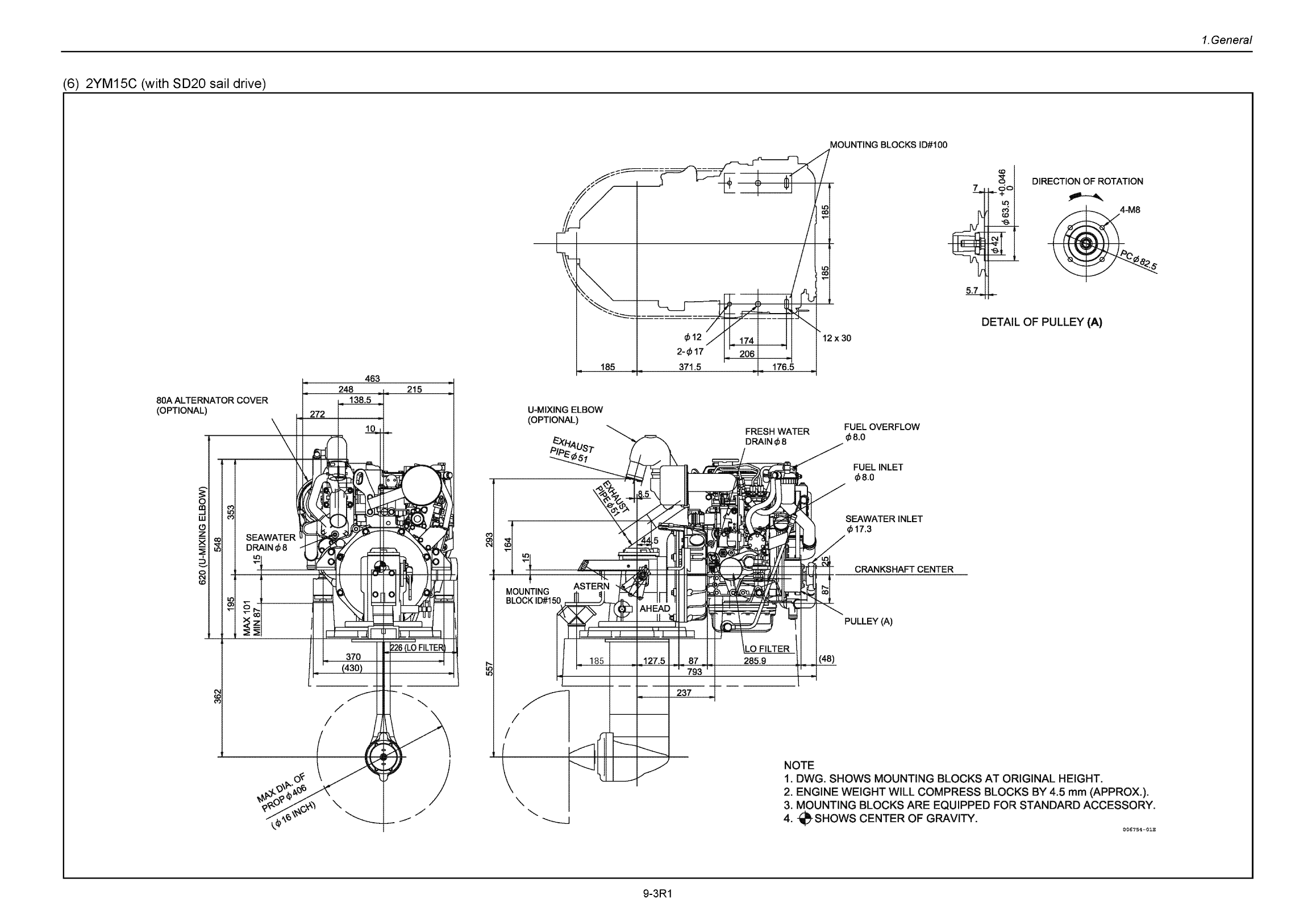 '2ym15 : Yanmar Inboard Engine 14hp/10.3kw Service Manual'