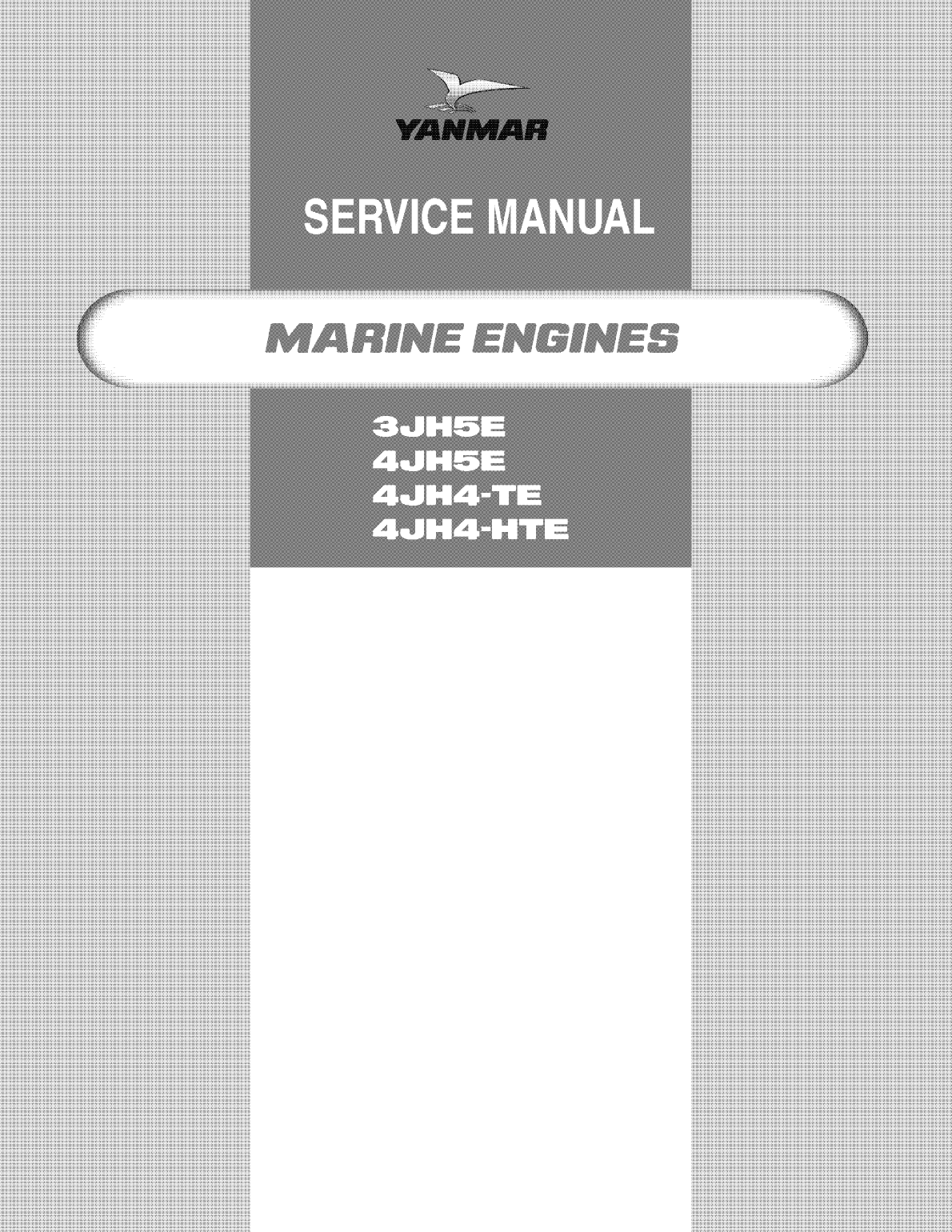 '4jh5 e: Yanmar Inboard Engine 54hp/40.5kw Service Manual'