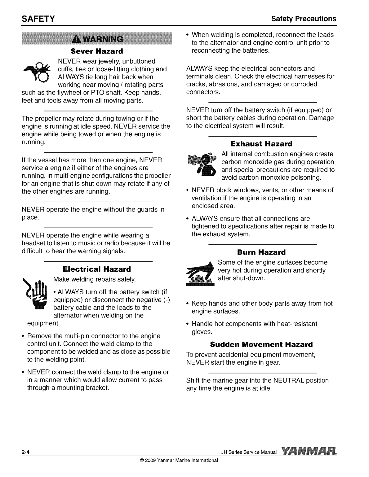 '4jh5 e: Yanmar Inboard Engine 54hp/40.5kw Service Manual'