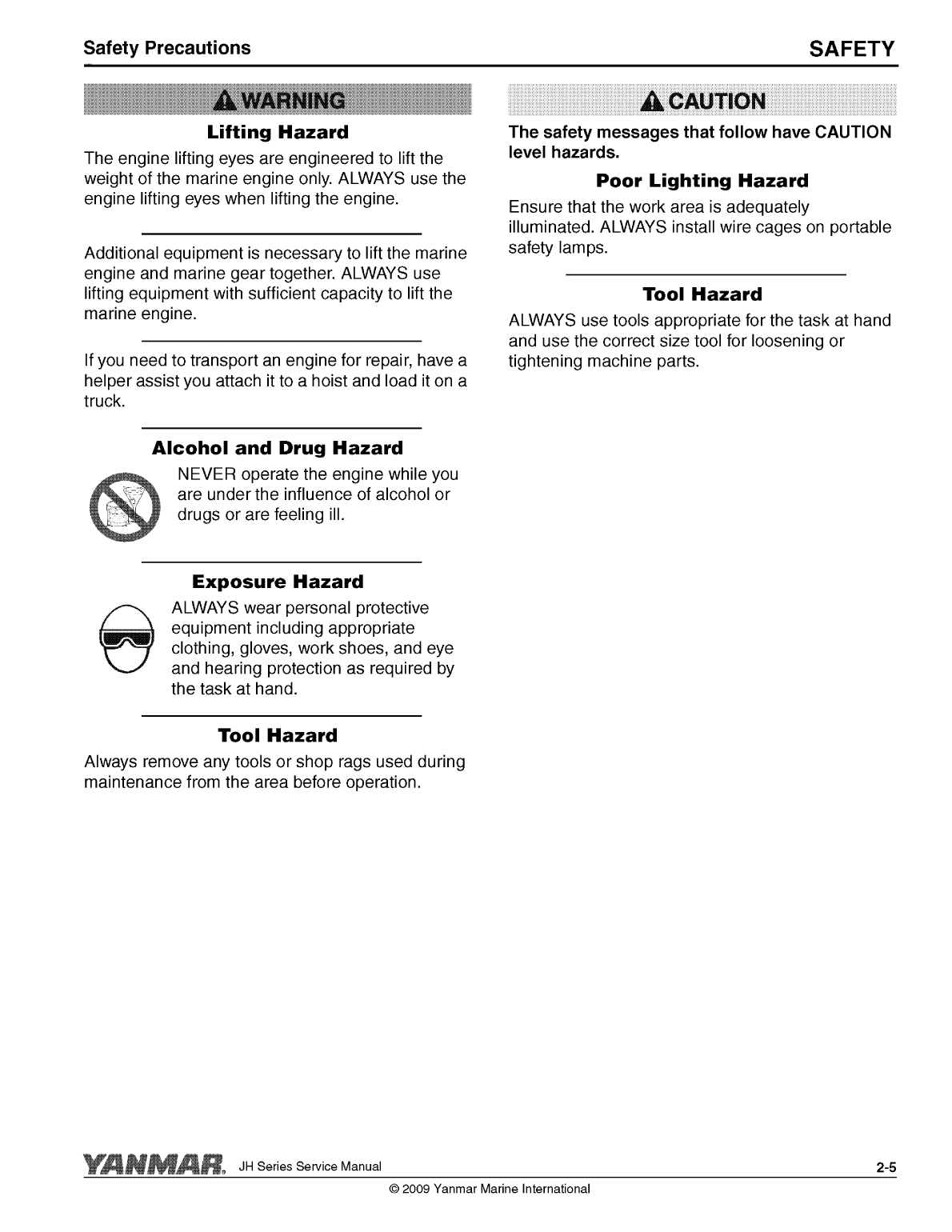 '3jh5 e: Yanmar Inboard Engine 39hp/29.4kw Service Manual'