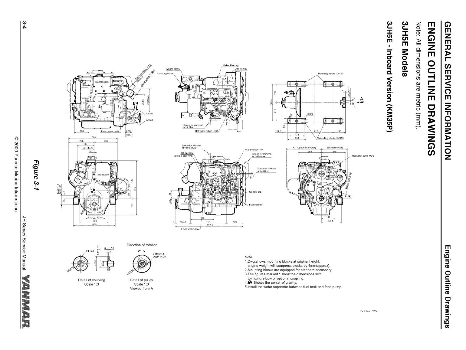'4jh5 e: Yanmar Inboard Engine 54hp/40.5kw Service Manual'