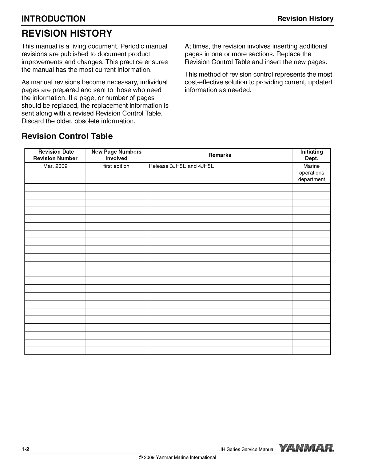 '4jh5 e: Yanmar Inboard Engine 54hp/40.5kw Service Manual'