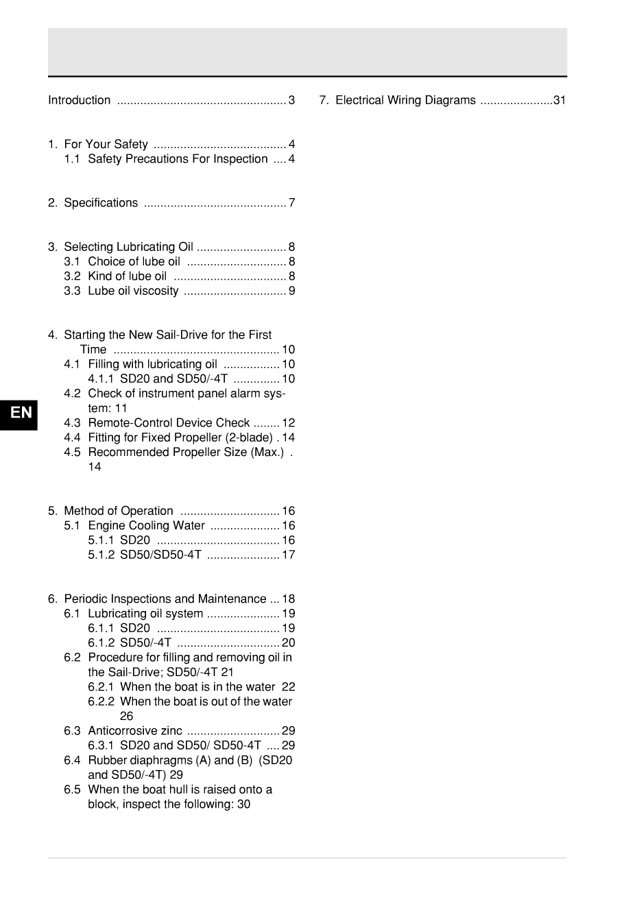 Yanmar Sd20 Saildrive Operations