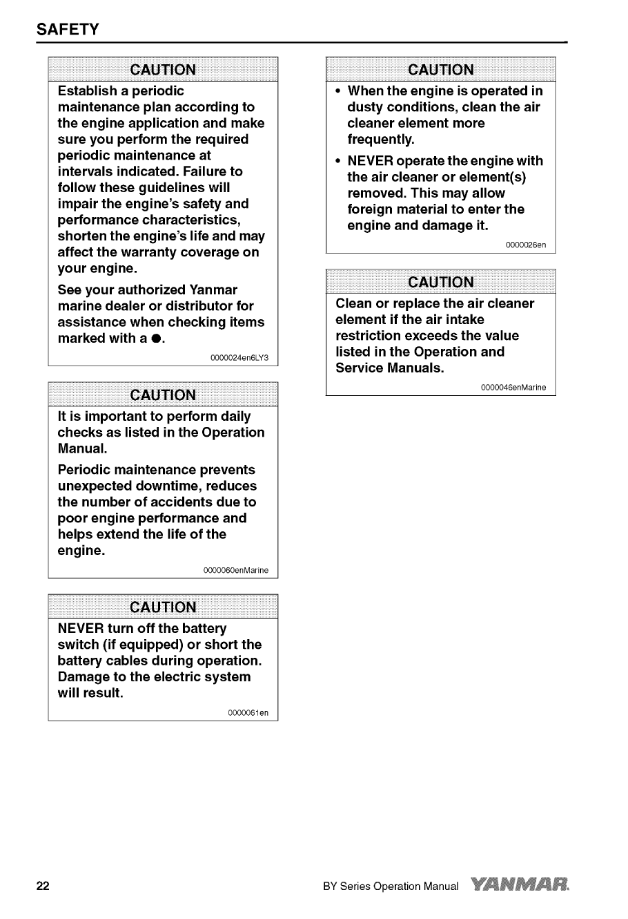 '6by2 260: Yanmar Inboard Engine 260hp/191kw Owners Manual'