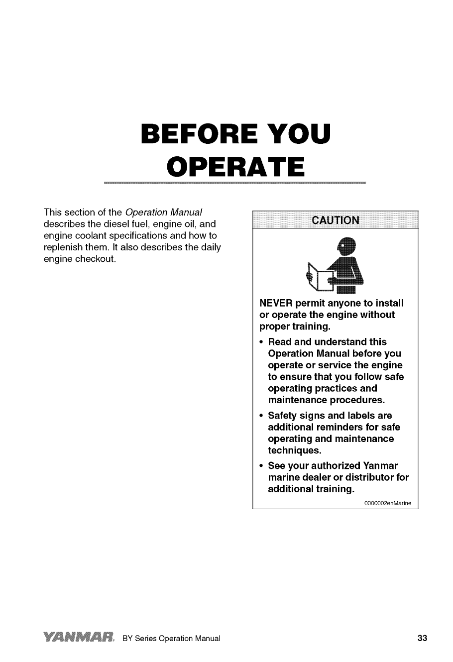 '6by2 260: Yanmar Inboard Engine 260hp/191kw Owners Manual'