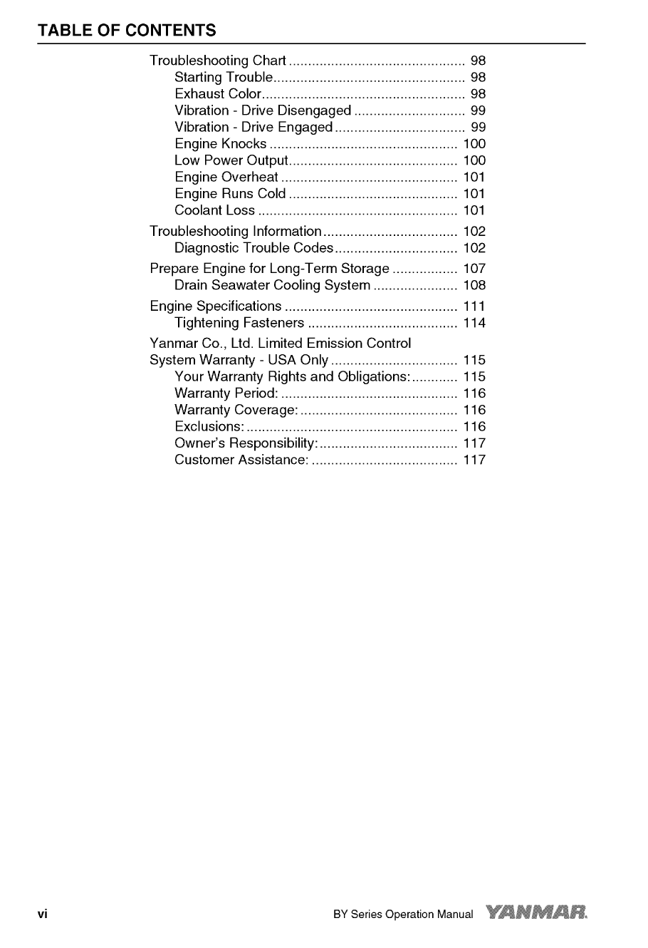 6by2 220: Yanmar Inboard Engine 220hp/162kw Owners Manual