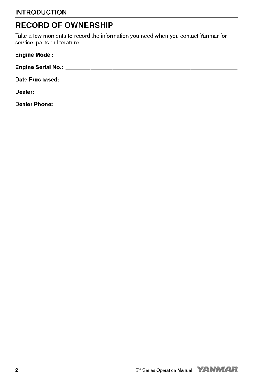 4by2 150z: Yanmar Diesel Sterndrive Engine 150hp/110kw Bravo 1 Owners Manual