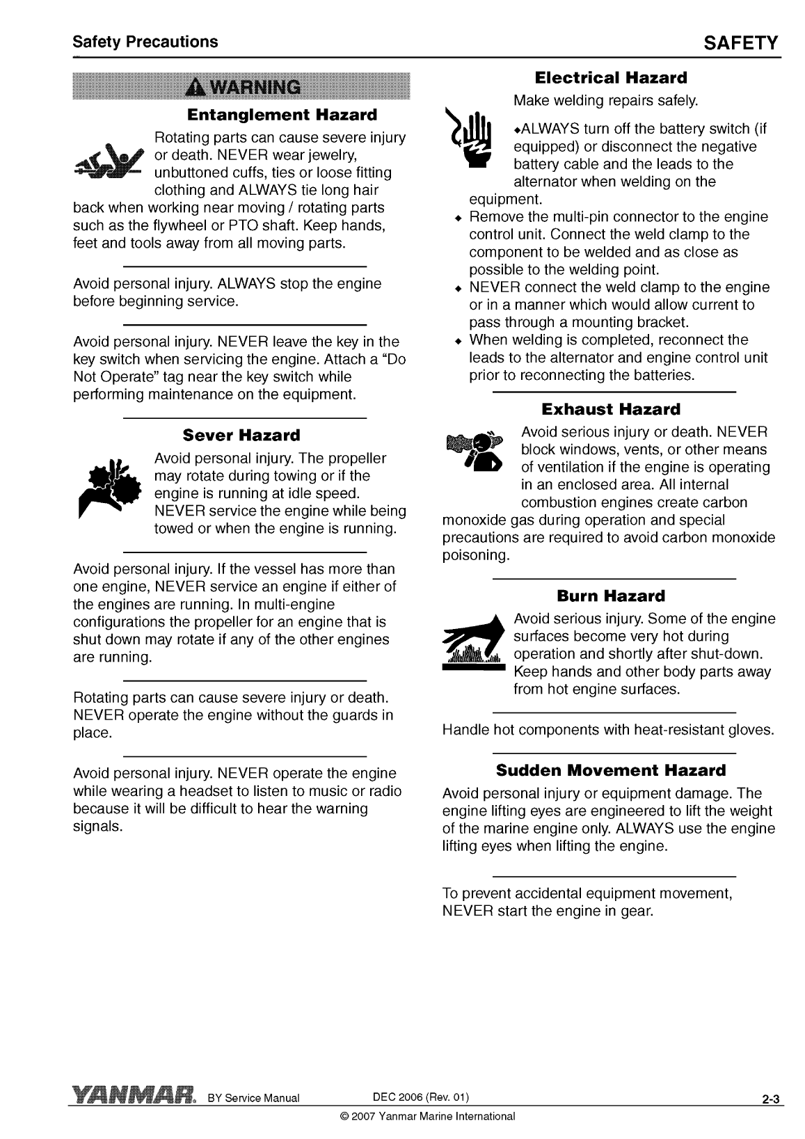 4by2 180: Yanmar Inboard Engine 180hp/132kw Service Manual