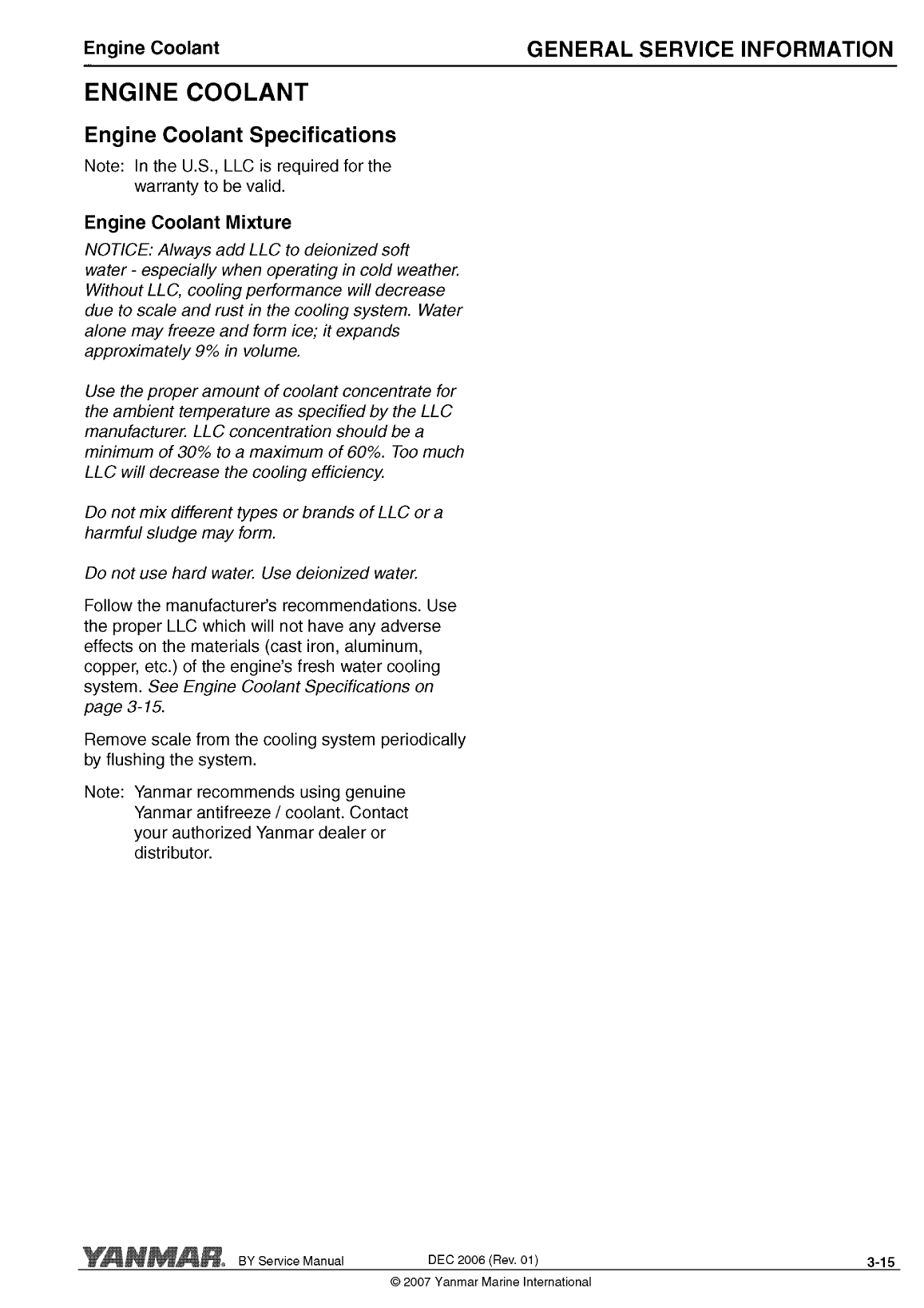 4by2 180: Yanmar Inboard Engine 180hp/132kw Service Manual