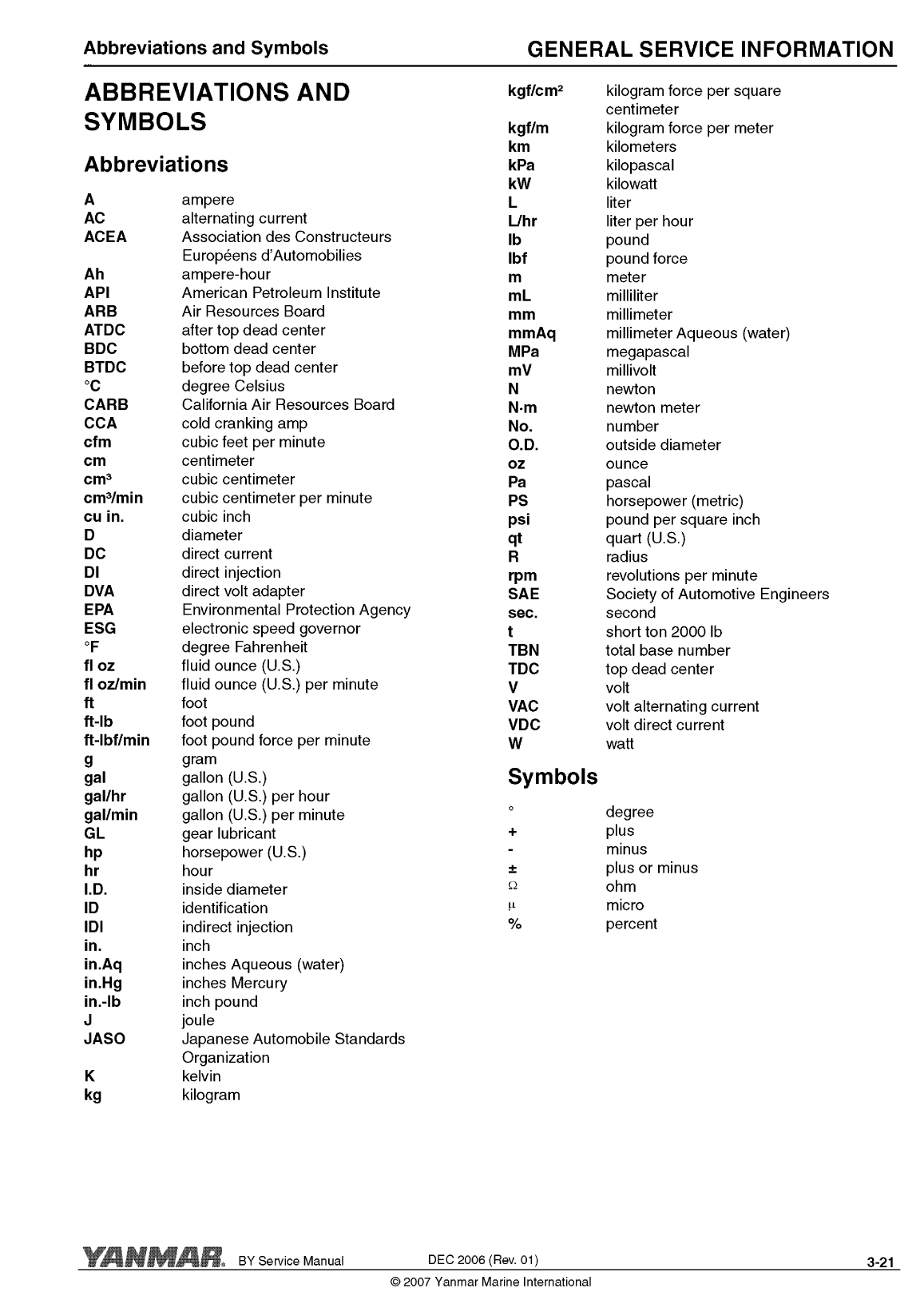 '4by2 180: Yanmar Inboard Engine 180hp/132kw Service Manual'