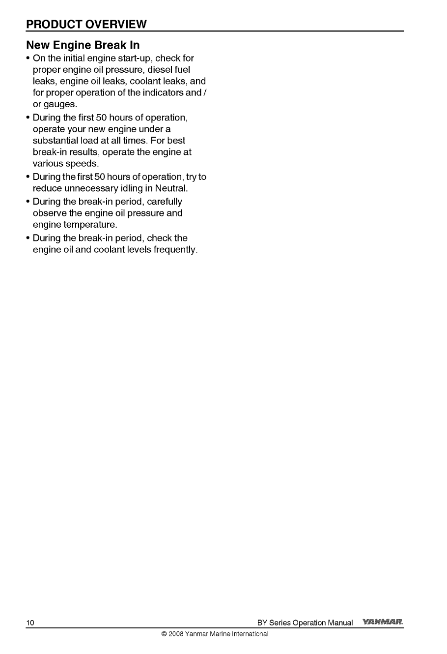 4by2 150z: Yanmar Diesel Sterndrive Engine 150hp/110kw Bravo 2 Owners Manual