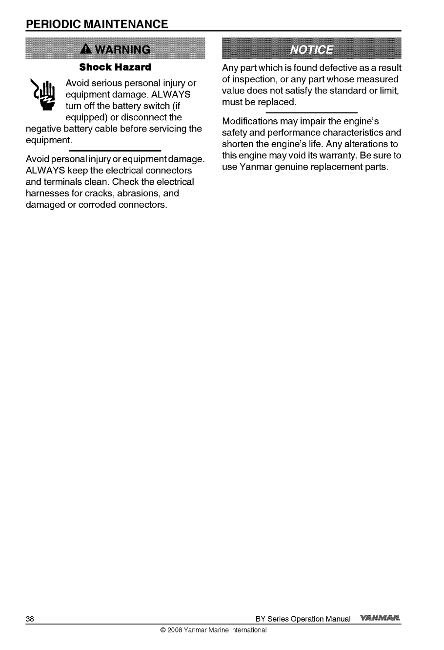 6by2 220z: Yanmar Diesel Sterndrive Engine 220hp/162kw Bravo 1 Owners Manual