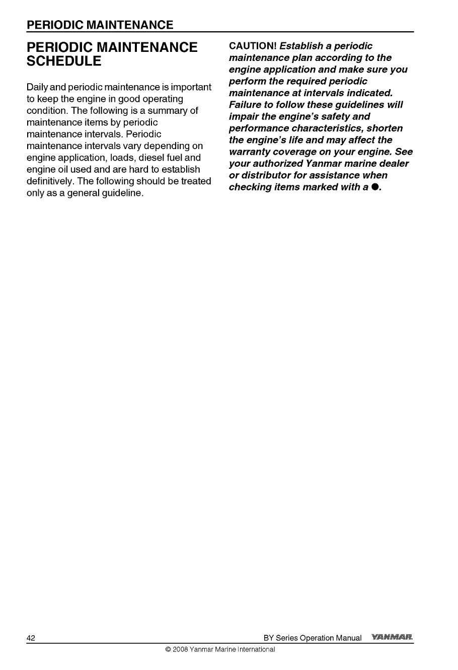 6by2 220z: Yanmar Diesel Sterndrive Engine 220hp/162kw Bravo 1 Owners Manual