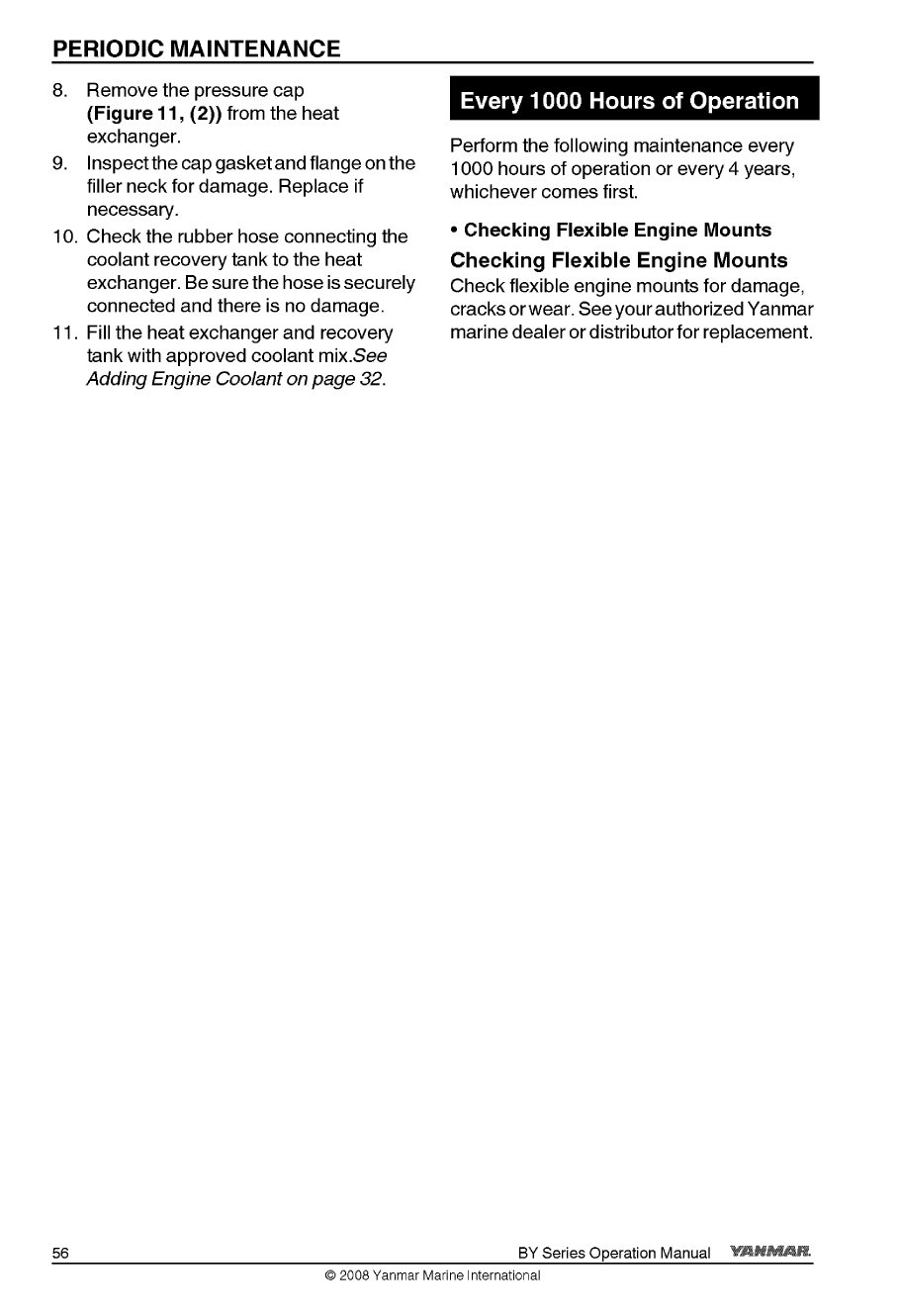 6by2 220z: Yanmar Diesel Sterndrive Engine 220hp/162kw Bravo 1 Owners Manual