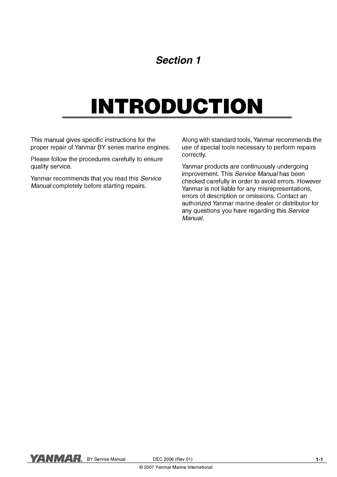 4by2 180: Yanmar Inboard Engine 180hp/132kw Service Manual