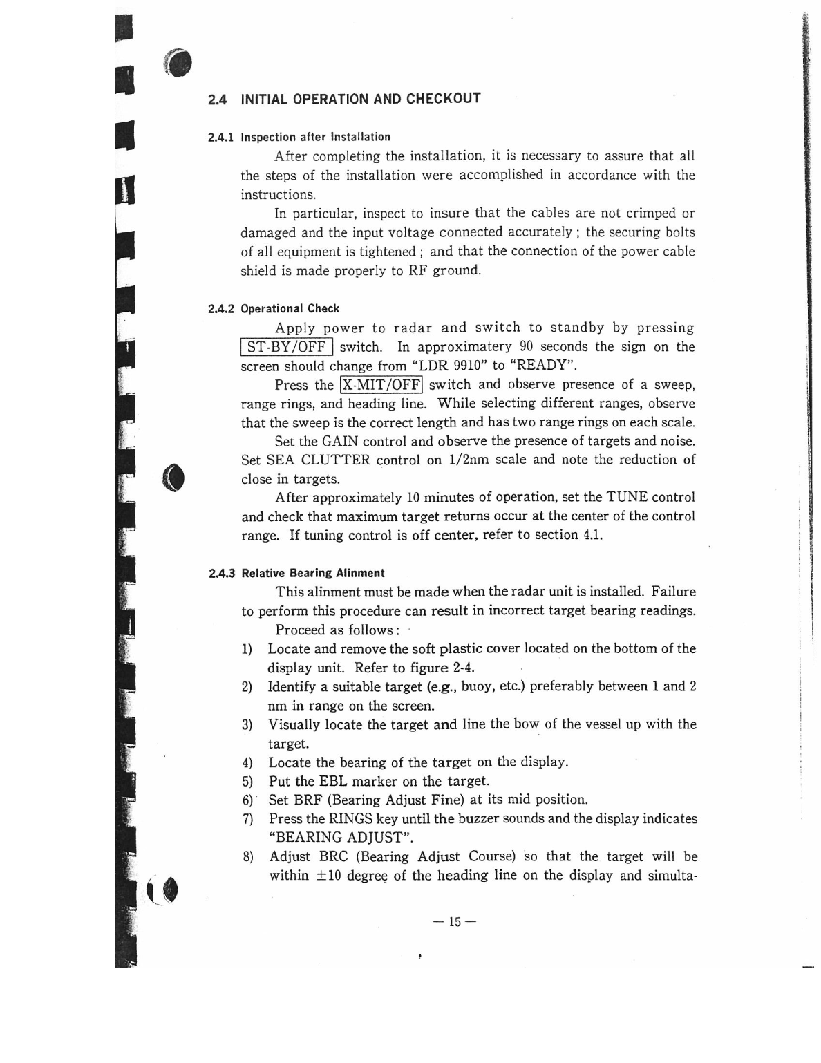 Apelco ldr 9910 Radar