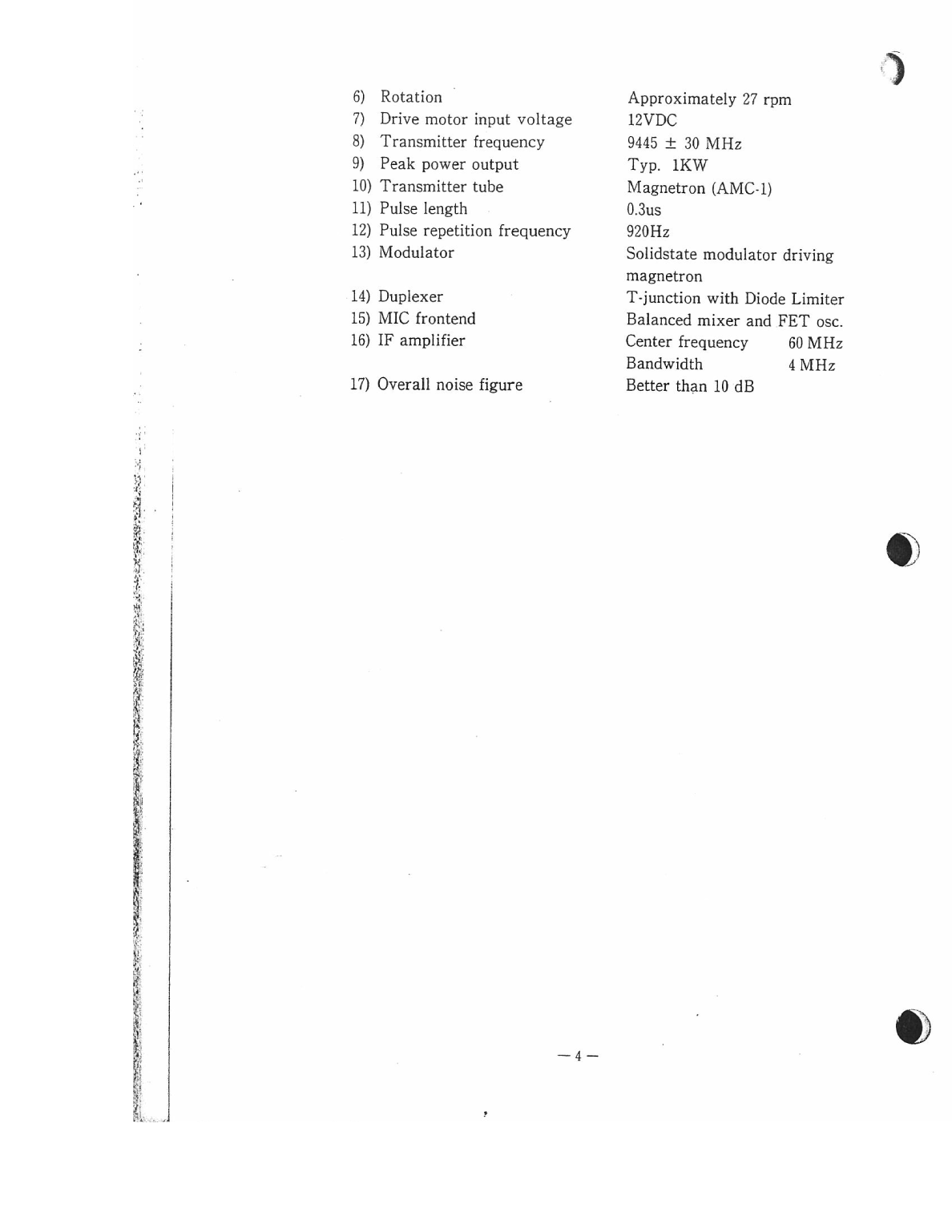 Apelco ldr 9910 Radar