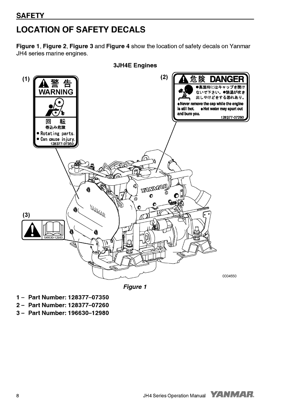 '4jh4 hte: Yanmar Inboard Engine 110hp/80.9kw Owners Manual'