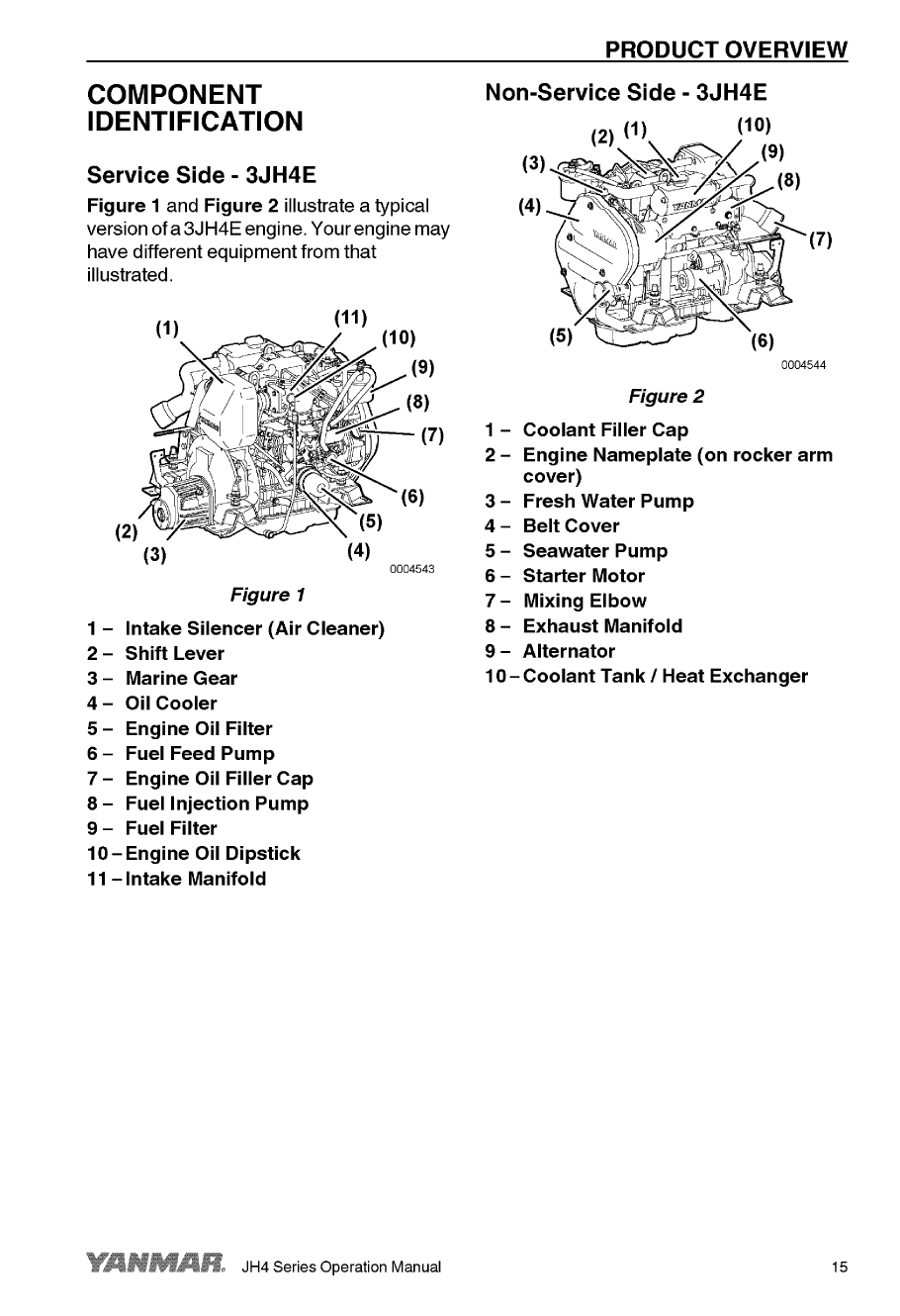 '4jh4 hte: Yanmar Inboard Engine 110hp/80.9kw Owners Manual'