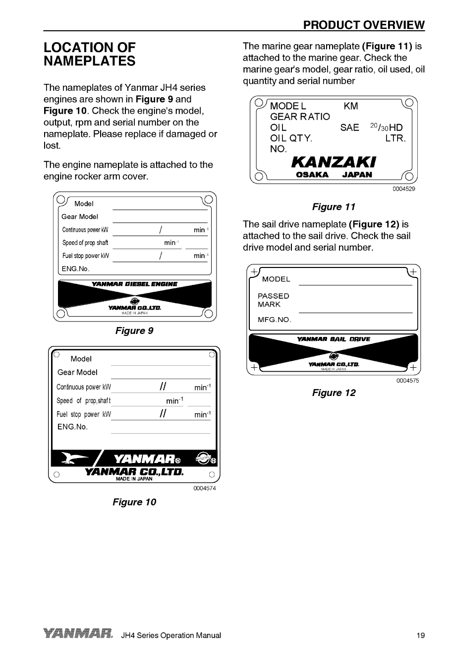'4jh4 hte: Yanmar Inboard Engine 110hp/80.9kw Owners Manual'
