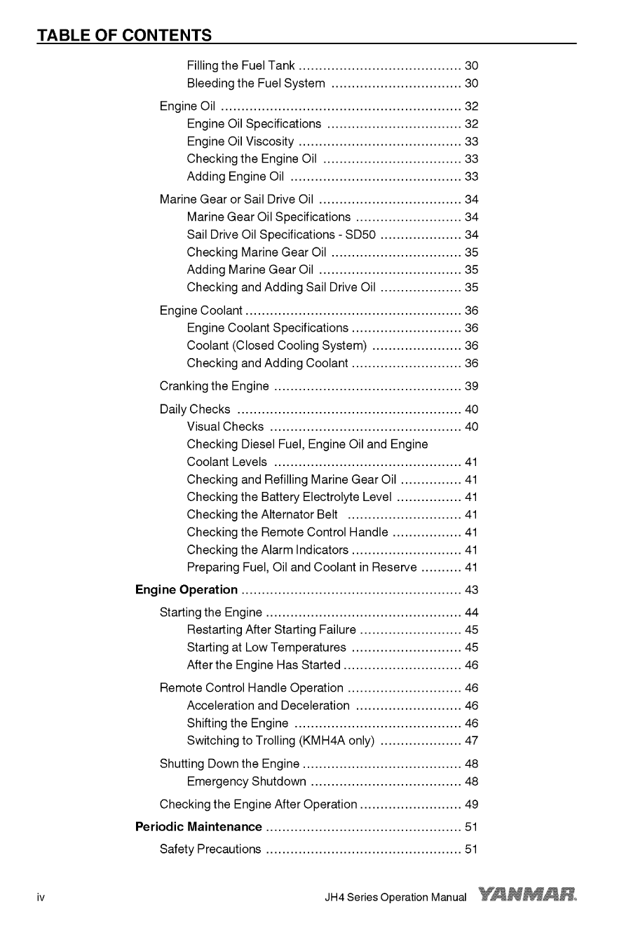 '4jh4 hte: Yanmar Inboard Engine 110hp/80.9kw Owners Manual'