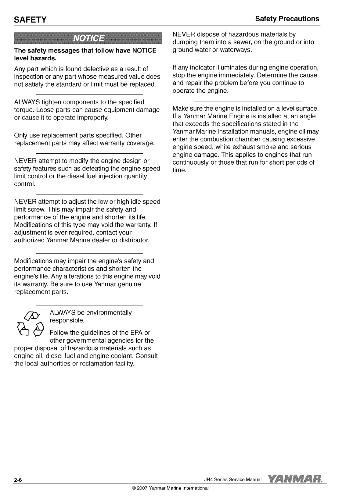 '4jh4 te: Yanmar Inboard Engine 75hp/55kw Service Manual'