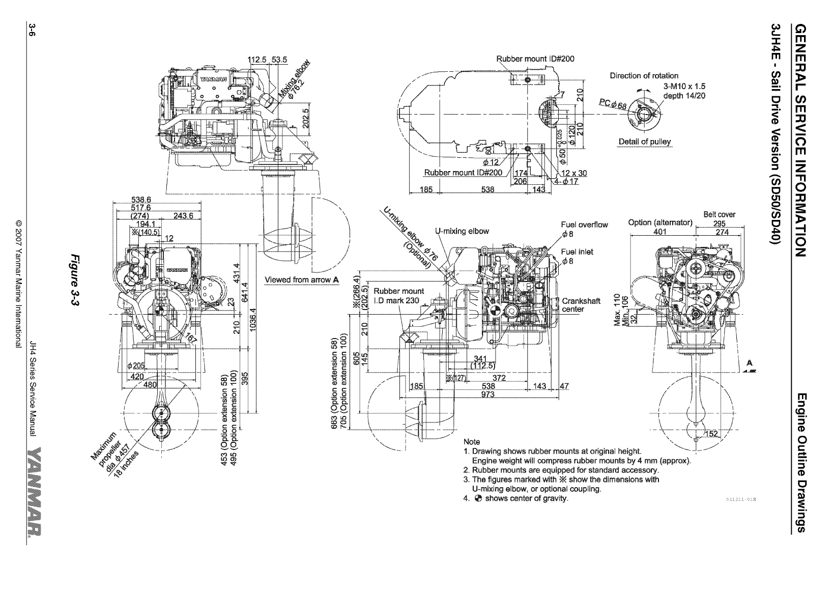 '4jh4 te: Yanmar Inboard Engine 75hp/55kw Service Manual'