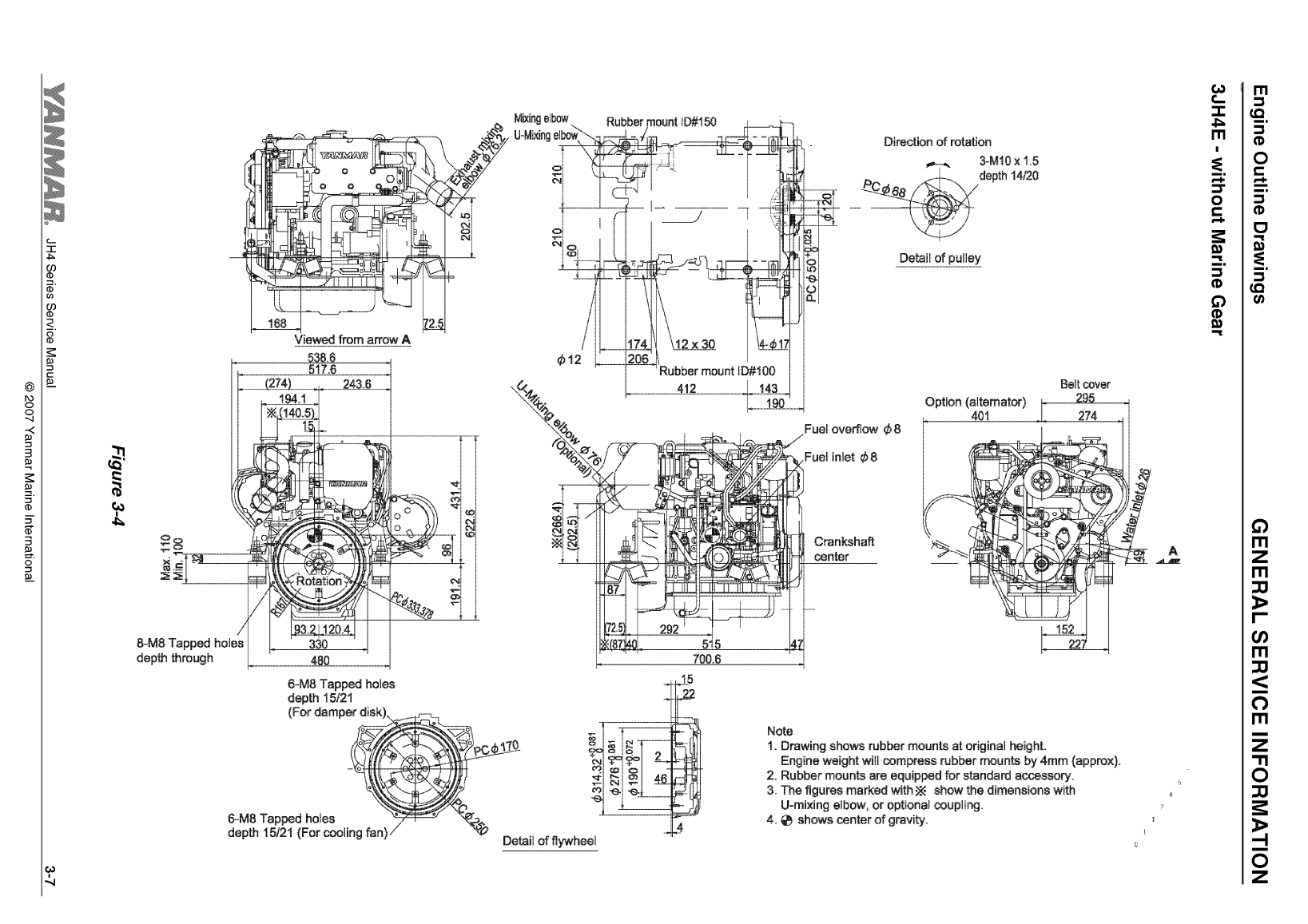 '4jh4 te: Yanmar Inboard Engine 75hp/55kw Service Manual'